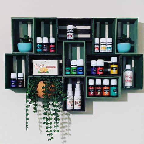 Wood Crate Shelves On Wall Shelf Ideas, Dollar Tree Wooden Crate Spice Rack, Diy Dollar Tree Wall Shelf, Dollar Tree Wooden Crate Crafts, Dollar Tree Crate Shelf, Dollar Tree Mini Wood Crates Diy, Diy Mini Shelves, Diy Dollar Tree Shelf Ideas, Dollar Tree Apothecary Cabinet