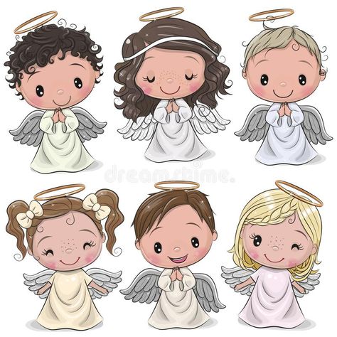 Angel Baby Cartoon, Angel Baby Art, Cute Cartoon Christmas, Angel Illustration, Cartoon Monkey, Cartoon Christmas, Christmas Drawing, Baby Art, Angel Art