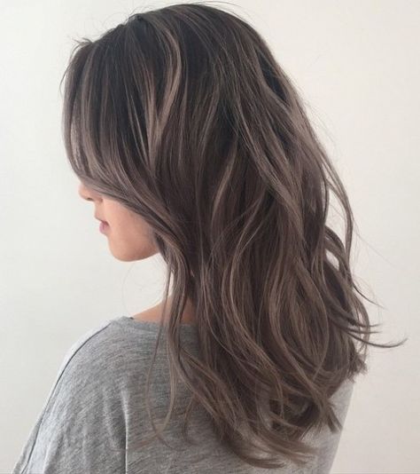 Ash Brown Hair Color Ash Brown Hair Color, Mushroom Hair, Ash Brown Hair, Ash Hair Color, Blond Balayage, Gray Hair Cuts, Silver Hair Color, Trendy Hair Color, Hair Color Highlights