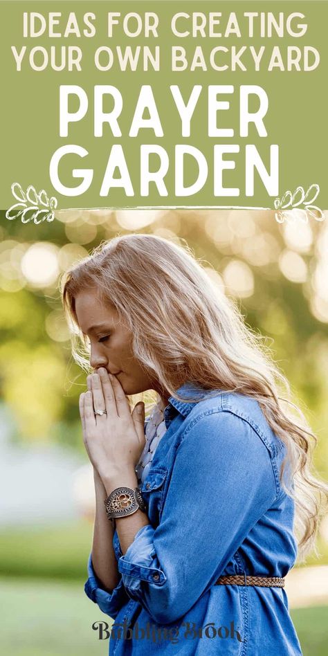 Prayer Garden Ideas For Your Very Own Backyard Garden of Prayer Faith Garden Ideas, Walking Rosary Garden, Christian Yard Decor, Christian Garden Ideas, Memorial Gardens Backyard, Prayer Garden Ideas Church, Outdoor Prayer Space, Spiritual Garden Ideas Backyards, Prayer Garden Ideas Backyards