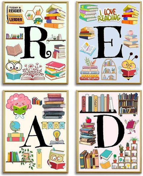 Amazon.com: Reading Posters for Classroom Reading Corner Decor,Reading Strategies Posters for Classroom Library Decor,Read Sign Bulletin Board Set for Pre School Elementary Middle School Daycare Wall Art Decor : Office Products Reading Corner Elementary Classroom, Elementary Library Decor, Reading Posters For Classroom, Library Rules Poster, Daycare Wall Art, Classroom Library Decor, Classroom Reading Corner, Reading Corner Decor, Classroom Bulletin Boards Elementary