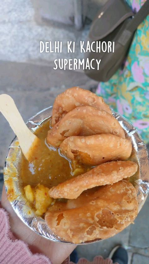 Delhi ki Kachori🫶🏻 #supermarket #ekplate #ad Delhi Food, Logo Design Graphics, Vietnamese Street Food, Food Logo Design Inspiration, India Street, Telling Your Story, Mexican Street Food, Japanese Street Food, Korean Street Food