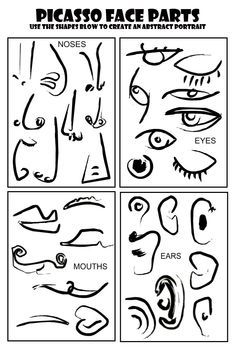 Pablo Picasso for Kids | | OKUL | Pinterest Picasso Worksheet, Trin For Trin Tegning, Picasso Cubism, Picasso Portraits, Pablo Picasso Art, Istoria Artei, Cubism Art, Posca Art, Art Worksheets