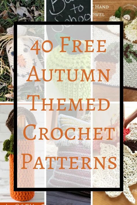 Here's a list of 40 free autumn themed crochet patterns for you! Great for gifts. Includes hats, scarves, home decor, ornaments, baby dress & much more! Fall Crochet Patterns Free, Thanksgiving Crochet Patterns, Fall Crochet Projects, Crochet Fall Decor, Crochet Autumn, Thanksgiving Crochet, Autumn Crochet, Fall Crochet Patterns, Halloween Crochet Patterns