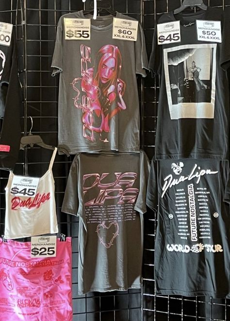 Celebrity Merch, Albums Aesthetic, Future Nostalgia, Ava Max, Tour Merch, Kehlani, Band Merchandise, Band Merch, Dua Lipa