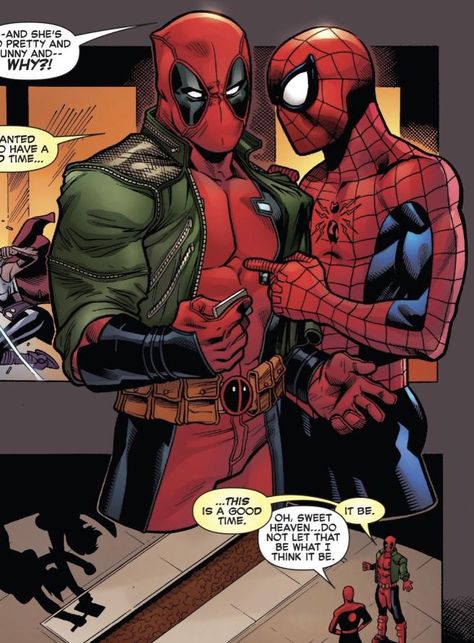 Spiderman And Deadpool, Spideypool Comic, Deadpool X Spiderman, Deadpool And Spiderman, Deadpool Comic, Comic Manga, Spiderman Comic, The Spider, Comic Panels