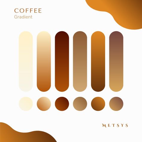 { #gradients #colors #brown #cream #coffee #ideas #designers #design #inspired } Cafe Branding Logo, Coffee Ideas, Coffee Vector, Cafe Branding, Gradient Logo, Brown Color Palette, Coffee Logo, Color Cafe, Color Palette Design