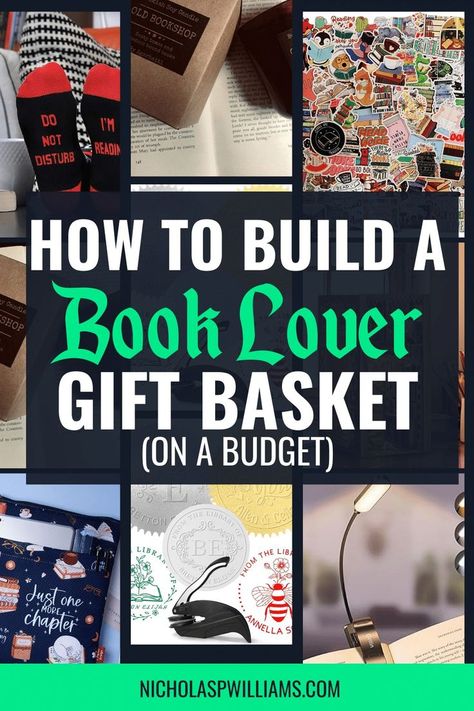 Adult Book Basket, Gift Boxes For Book Lovers, Bookworm Gift Basket, Book Lovers Basket Gift Ideas, Book Club Basket Ideas, Book Lovers Gift Basket Ideas, Gift Baskets For Book Lovers, Book Lover Gifts Ideas, Gift For A Book Lover#DanceTeacherGifts #MathTeacherGifts #CreativeTeacherGifts #ScienceTeacherGift #TeacherLove Book Lovers Gifts Basket Friends, Booklover Gifts Diy, Book Raffle Basket Ideas, Book Club Gift Basket, Gift Boxes For Book Lovers, Gift Books Ideas, Gift Baskets For Readers, Diy Gift Basket Ideas For Christmas, Gift Baskets For Book Lovers