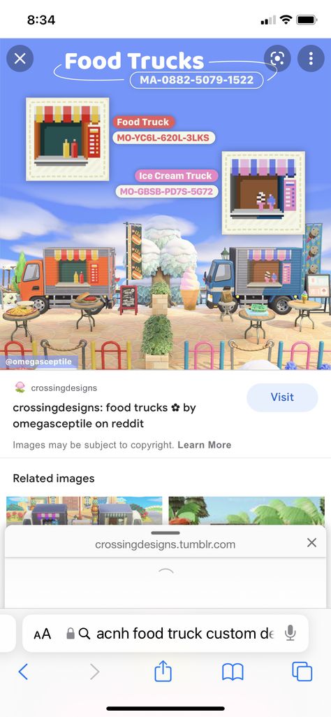 Ice Cream Shop Acnh Design, Acnh Ice Cream Truck Design Code, Acnh Sandwich Shop, Acnh Ice Cream Shop Ideas, Ice Cream Stand Acnh, Food Truck Acnh Code, Acnh Taco Truck, Acnh Food Court, Acnh Ice Cream Truck