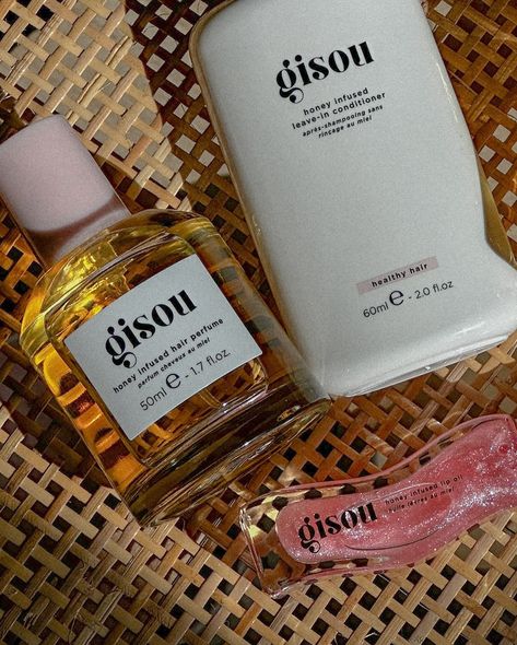 You could say I’m obsessed @gisou 💆🏻‍♀️ loving the Gisou Honey Infused 🍯 leave-in conditioner (apply to damp hair!) followed my the hair oil (also on damp hair) - I let it air dry and then spritz with the hair perfume and oh my looooord, when I say my hair has never felt softer or smelled better, I mean it! Obv adding the watermelon sugar gloss to complete any look 💕 — #gisou #gisouhairoil #gisouhairproducts #hairoil #aesthetic #thatgirlaesthetic #hairperfume #haircare #hairproducts #gi... Hair Perfume, Air Dry, Leave In Conditioner, Hair Oil, Hair Skin, Brandy, Honey, Watermelon, Hair Care