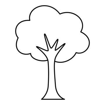 Small Tree Drawing Simple, Draw Trees Simple, Simple Tree Sketch, Easy Tree Drawing Step By Step, How To Draw A Simple Tree, Drawing Trees Simple, Tree Sketches Simple, Tree Drawing Simple Easy, Plant Outline Drawing