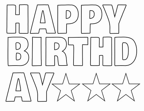 Happy Birthday Banner Template Fresh Happy Birthday Letters to Print Printable 360 Degree Party Banner Template, Happy Birthday Writing, Letters Printable, Birthday Banner Template, Letter Templates Free, Happy Birthday Printable, Birthday Coloring Pages, Happy Birthday Signs, Folding Origami