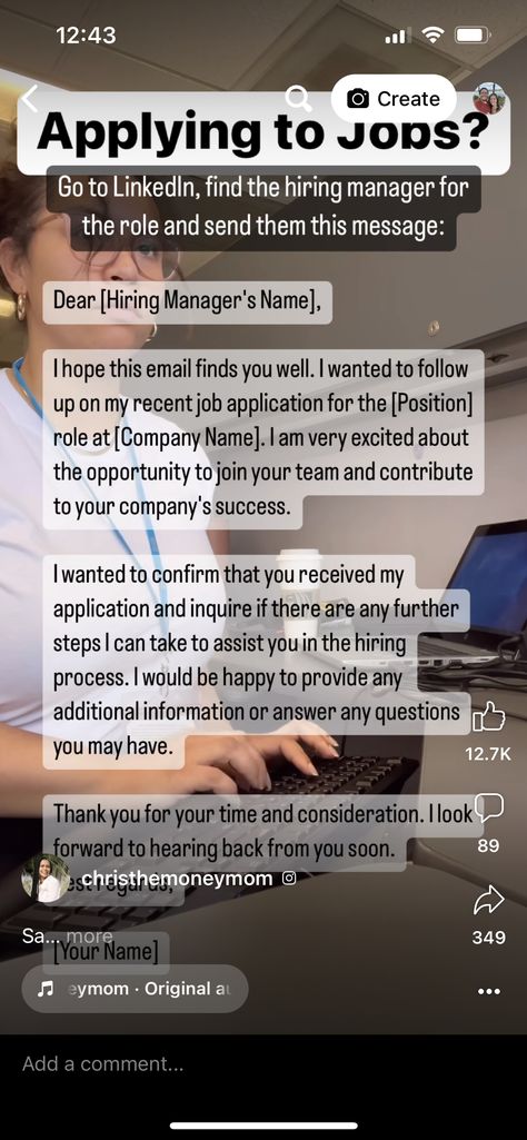 Follow Up Email After Application, How To Apply For A Job, Message To Hiring Manager, Job Hacks, Job Interview Prep, Business Writing Skills, Job Interview Answers, Job Letter, Job Interview Preparation