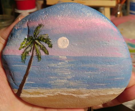 Stone Art Ideas, Drawing Rocks, Shell Painting, Beach Art Painting, Rock Painting Tutorial, Painted Rock Animals, Diy Rock Art, Seashell Painting, Stone Art Painting