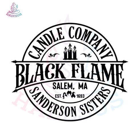 Black Flame Candle Svg, Candle Svg, The Black Flame Candle, Black Flame Candle, Flame Candle, Spooky Svg, Horror Svg, Black Flame, Halloween Sign