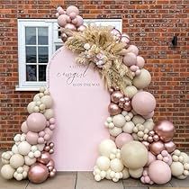 Neutral Balloons, Pink Balloon Arch, Bridal Shower Party Decorations, Lace Balloons, Balloons For Birthday, Blowing Up Balloons, Bow Baby Shower, Bridal Shower Backdrop, Baby Shower Theme Decorations