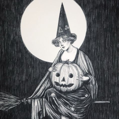 Samhain Blessings, Is It Halloween Yet, Halloween Everyday, Graphite Drawings, Halloween 2, July 11, Halloween Spirit, Samhain, Custom Artwork