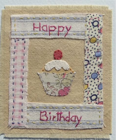 Fabric Cards Handmade, Wellbeing Room, Fabric Note Cards, Fabric Christmas Cards, Embroidered Cards, Stitch Cards, Sewing Cards, Embroidery Cards, Fabric Postcards