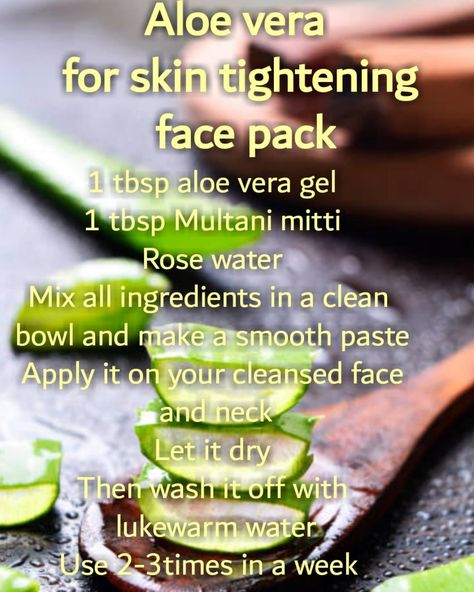 Aloe vera is the best remedy to use for DIYs mask it is super star product for face and health too. Aloe Vera For Skin Tightening, Turmeric Face Pack, For Skin Tightening, Aloe Vera For Skin, Multani Mitti, Skin Tightening Face, Aloe Vera Face Mask, Aloe Vera For Hair, Diy Skin Care Recipes