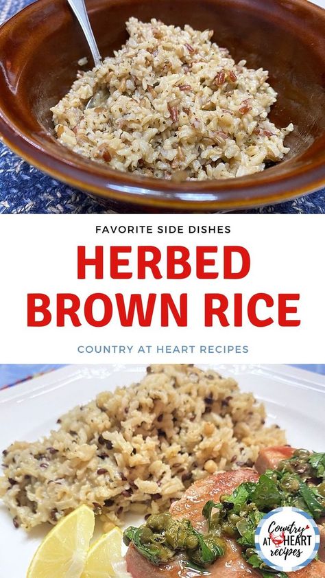 Brown Rice Side Dish Recipes, Side Dishes Rice, Brown Rice Side Dish, Brown Rice Dishes, Wild Rice Blend, Recipes Side Dishes, Best Rice Recipe, Rice Side Dish Recipes, Heart Recipes