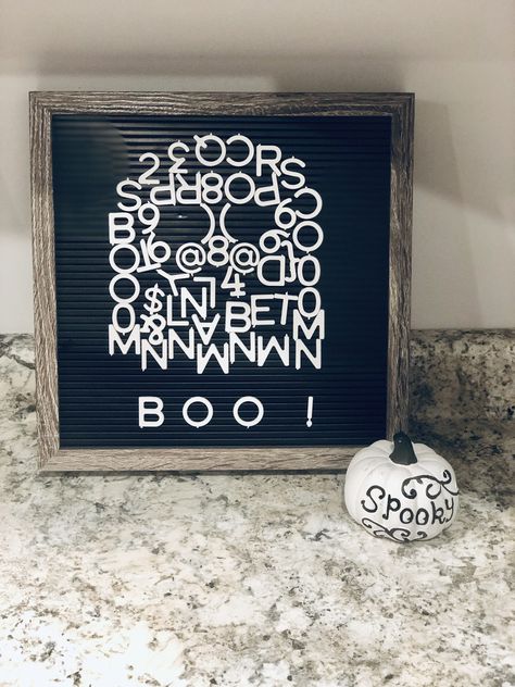 Ghost Letterboard, Black Letter Board, Ghost Letters, Letterboard Signs, Celtic Festival, Halloween Letters, Modern Halloween, Chalkboard Ideas, Fun Invitations