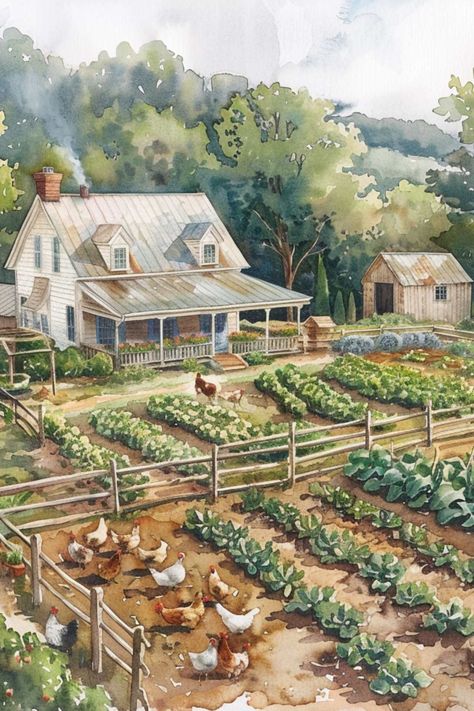 How To Lay Out Your Homestead So It's Beautiful and Efficient Homestead Layout, Farm Plans, Farm Layout, Homestead Farm, Homestead Gardens, Future Farms, Farm Lifestyle, Homesteading Skills, Anime Backgrounds