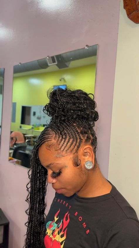 Lemonade Braids Hairstyles, Braided Hairstyles For Black Women Cornrows, Big Box Braids Hairstyles, Birthday Hairstyles, Feed In Braids Hairstyles, Box Braids Hairstyles For Black Women, Cute Braided Hairstyles, Braids Hairstyles Pictures, Braided Cornrow Hairstyles