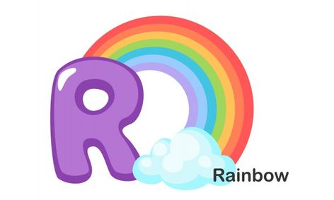 R for rainbow | Premium Vector #Freepik #vector #background #school #kids #education R For Rainbow, Rainbow Vector, Background School, School Kids, Kids Education, Vector Background, Premium Vector, Graphic Resources, Rainbow