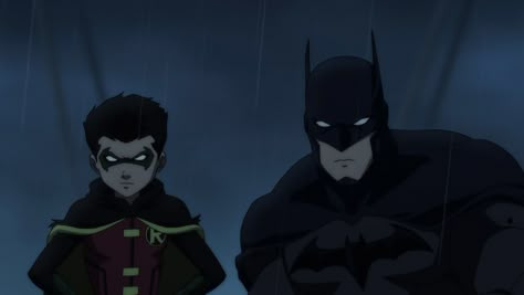 Damian And Bruce, Bruce And Damian, Deathstroke Arrow, Damian And Raven, Damian X Raven, Robin Damian Wayne, Son Of Batman, Damian Wayne Robin, Robin And Raven