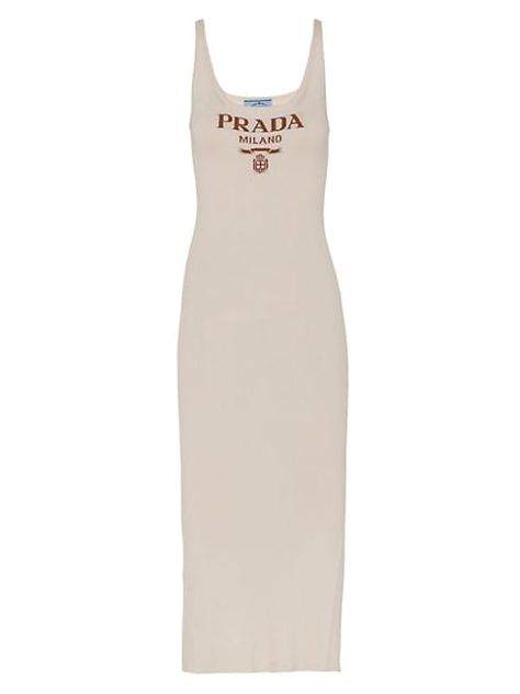 Prada Silk Dress Tank Outfit, Old Dresses, Tank Top Dress, Cream White, Silk Dress, Saks Fifth, Saks Fifth Avenue, Prada, New Arrivals