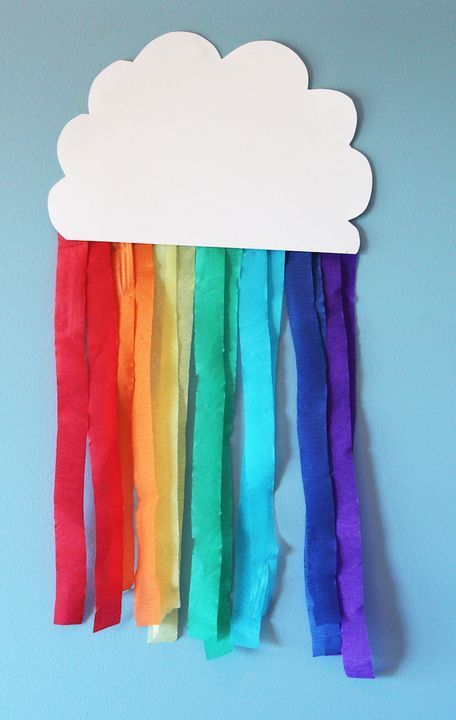 Rainbow Crafts For Kids, Diy Paper Art, Rainbow Crafts, Rainbow Decorations, Rainbow Party, Love Rainbow, Rainbow Art, Toddler Crafts, Art Plastique