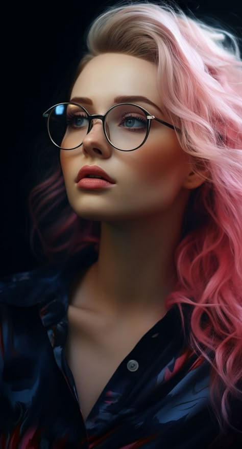 Ai Tears Art, Anime Show, Real Girls, Digital Art Girl, Magazine Photography, Digital Portrait, Girl Wallpaper, Glasses Fashion