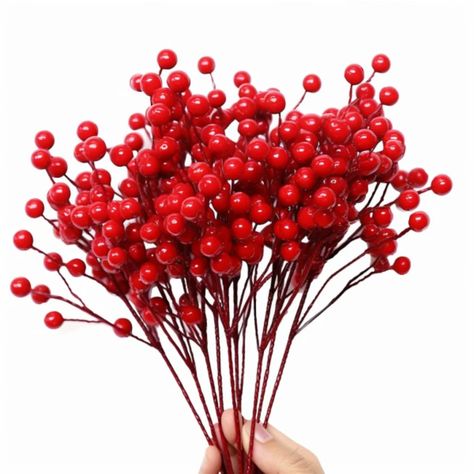 24 Pack 8-inch Christmas Faux Picks Winter Berry Sprigs - Etsy Red Wedding Decor, Wedding Shower Decor, Wedding Decor Floral, Red Wedding Decorations, Winter Berry, Diy Christmas Tree Ornaments, Wedding Shower Decorations, Christmas Tree Branches, Holly Berries