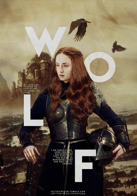 Sansa Stark Poster, Game Of Thrones Women, Sansa Stark Queen, Game Of Thrones Tumblr, Game Of Thrones Sansa, Daenerys Stormborn, Good Knight, Game Of Thrones Tv, Got Characters