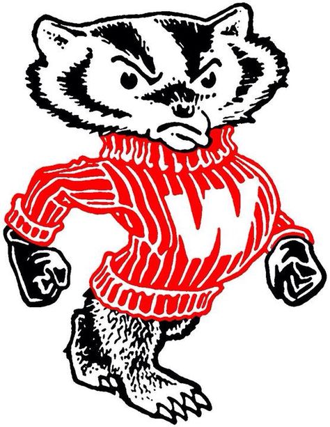 Bucky Badger Badgers Logo, Bucky Badger, Wisconsin Badgers Logo, Drawing Step By Step, The Verb, Drawing Step, Wisconsin Badgers, Badger, Wisconsin