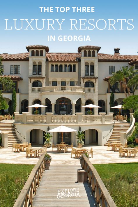 Florida Mansion, Atlanta Hotels, Georgia Vacation, Luxury Homes Dream Houses, Dream Houses, Island Resort, Luxury Vacation, Luxury Life, Luxury House