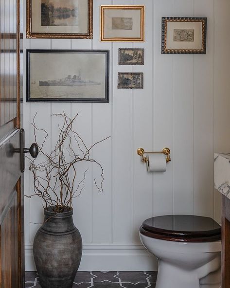 Colette Interiors (@coletteinteriors) • Instagram photos and videos Powder Bath Design, Room Gallery Wall, Vintage Gallery Wall, Vintage Gallery, View Point, Powder Room Design, Interior Design Advice, Marble Vanity, Powder Bath