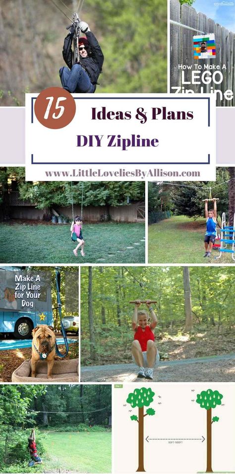 15 DIY Zipline Ideas within Reasonable Cost Zipline Backyard, Diy Zip Line, Backyard Zipline, Diy Zipline, Zip Line Backyard, Ninja Course, Sports Ideas, Pulley System, Diy Basement