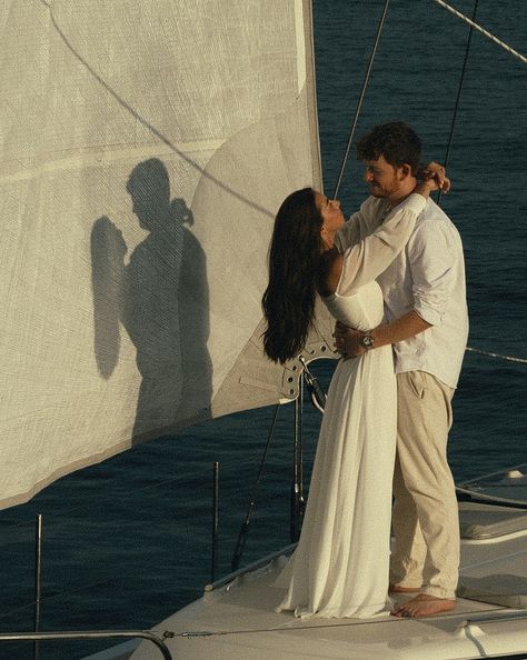 an evening at sea with peyton & caitlin ⛵️ • • • keywords: documentary photography, cinematic photography, visual poetry, storytelling, love, couples photoshoot, tampa elopement, travel photographer, couples inspo, romcom, movie scenes, sailboat, sail, sailboat photoshoot, 🏷️ #floridaphotographer #tampaphotographer #stpeteweddingphptographer #tampaweddingphotographer #destinationweddingphotograoher #stpetephotographer #film #visualpoetry #cinematicphotographer #floridaweddingphotographer ... Sailing Engagement Photos, Couples Film Photography, Sailboat Engagement Photos, Sailboat Engagement Pictures, Cinematic Engagement Photos, Sailboat Wedding Photos, Sailboat Couples Photos, Sail Boat Engagement Session, Engagement Photos On Sailboat