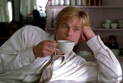 Meet Joe Black, Joe Black, Brad Pitt, Coffee, White, Black