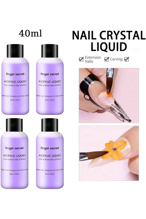 Acrylic Monomer Liquid,2PCS Nail Acrylic Liquid 40ml/1.3fl.oz,Monomer Acrylic Nail Liquid,Acrylic Liquid for Acrylic Powder Nails Extension for Nail Art Manicure DIY Acrylic Powder Nails, Monomer Liquid, Acrylic Nail Liquid, Nails Extension, Manicure Art, Nail Acrylic, Acrylic Liquid, Manicure Diy, Nails Summer