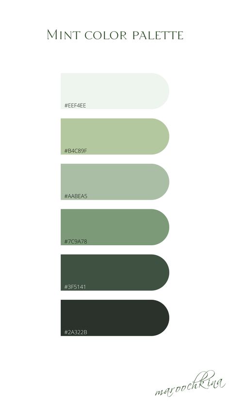 Monochrome Green Color Palette, Green Grey Pallet, Green White Black Color Palette, Aesthetician School, Color Coding Notes, Earth Palette, Green Colour Scheme, Scientific Poster Design, Green Monochromatic