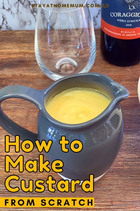 How to make custard from scratch How To Make Custard, Stay At Home Mum, Mini Bites, Custard Cake, Christmas Fruit, Make Ice Cream, Balls Recipe, Ice Cream Maker, Latest Recipe