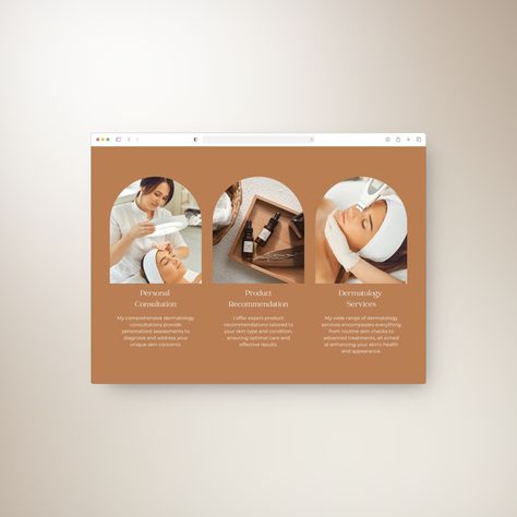 Sneak peek! Elevate your professional presence with our Elegant Dermatologist Portfolio Website Template, crafted for dermatologists and skincare professionals. Designed with a sleek, modern aesthetic, this Canva-editable template with seven content sections offers a sophisticated platform to showcase your expertise, services, and patient success stories. #etsyseller #modern #dermatologist #canva #canvawebsite #graphicdesigner #professional Portfolio Website Template, Templates Instagram, Business Templates, Dermatology, Portfolio Website, Modern Aesthetic, Business Template, Editable Template, Professions