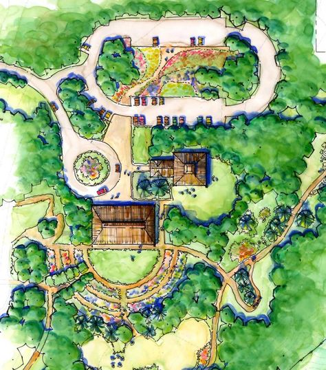 Botanical Garden Layout, Pubmat Inspiration, Community Herb Garden, Botanical Garden Design Plan, Rural Planning Masterplan, Garden Plan Illustration, Garden Site Development Plan, San Felix, Resort Master Plan Concept