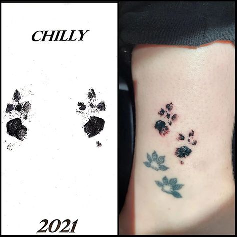 Chinchilla Tattoo, Foot Tattoo, I Got This, Paw Print Tattoo, Tattoos And Piercings, Piercings, Tattoos