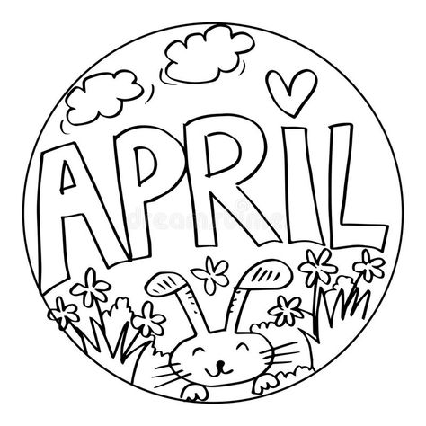 April Coloring Pages, Spring Coloring Pages, Online Art Classes, Easter Coloring Pages, Dinosaur Coloring Pages, Easter Colouring, Dinosaur Coloring, Kids Cartoon, Month Colors