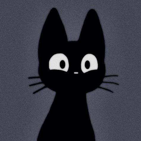 Black Cat Drawing, Black Cat Aesthetic, Black Cat Anime, Cat Profile, Scary Animals, Cute Blue Wallpaper, Cat Doodle, Cartoon Sketches, Cat Icon