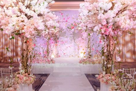 Cherry Blossom Arch Wedding, Cherry Blossom Chuppah, Cherry Blossom Sweet 16, 1800s Wallpaper, Cherry Blossom Backdrop, Cherry Blossom Wedding Decor, Cherry Blossom Wedding Theme, Cherry Blossom Party, Sakura Wedding