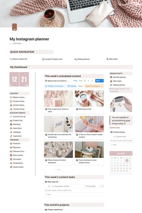 #Instagram_Planner_Template #Notion_Business #Meal_Planner_Notion #Notion_Meal_Planner Instagram Planner Template, Life Planner Organization, Free Daily Planner, Template Notion, Weekly Planner Free, To Do Planner, Monthly Planner Template, Instagram Planner, Meal Planner Template